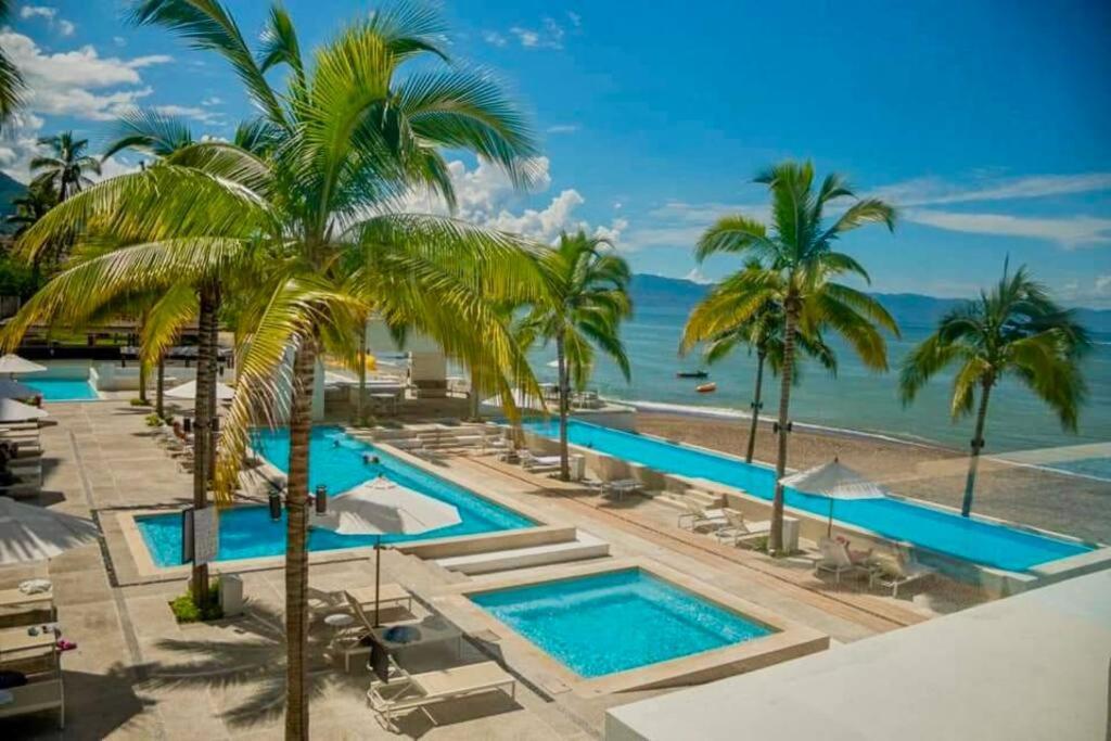 Harbor 13008A Artistic Beachfront Studio By Moikkarentals Puerto Vallarta Exterior photo